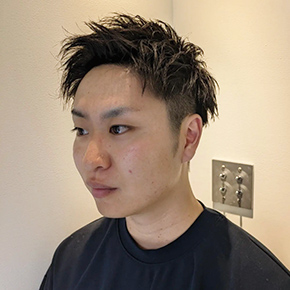 男性ヘアモデル